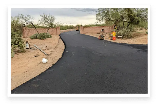 Photo of a paved road